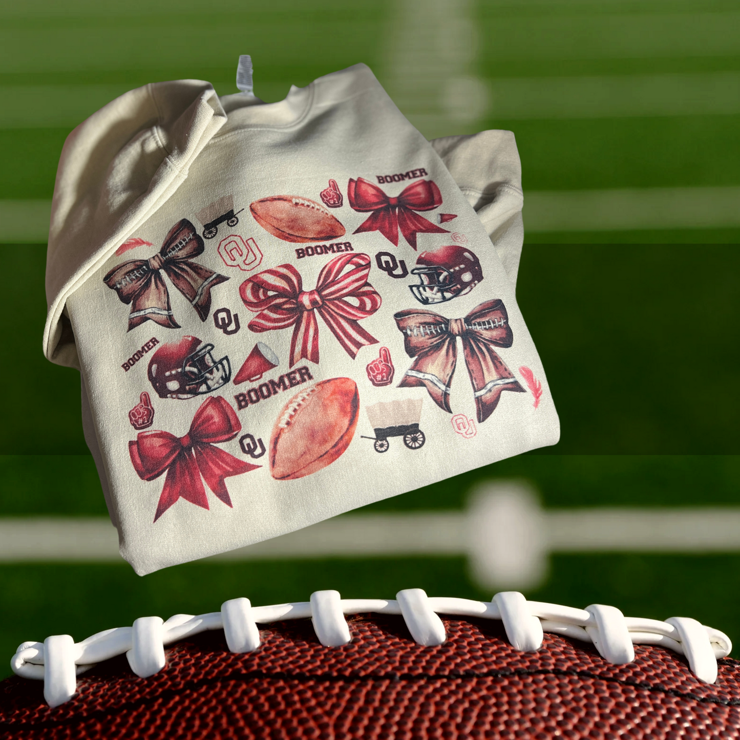 Oklahoma Football Crew Sweatshirt