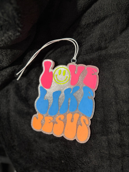 Love Like Jesus Retro Colors Freshie