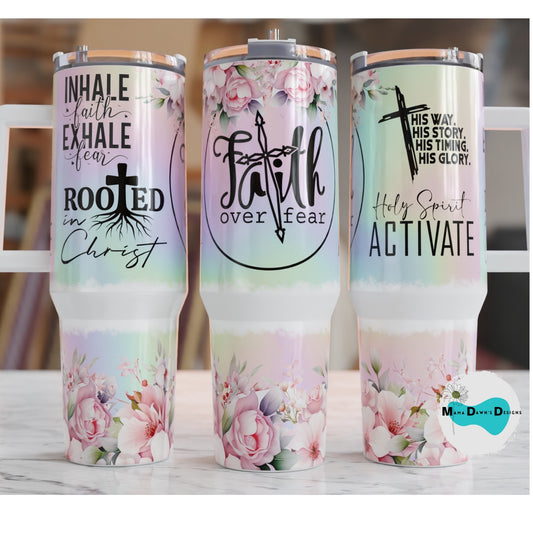 Faith Over Fear 40 oz Tumbler