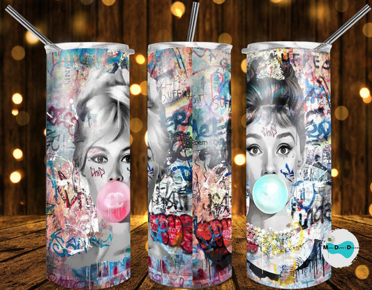 Black And White Graffiti Tumbler