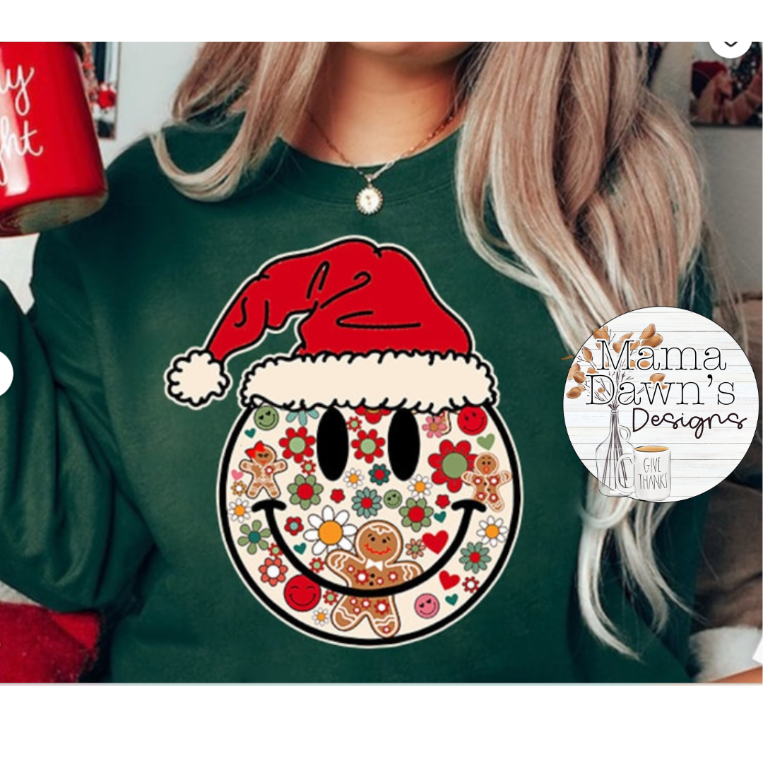 Retro Santa Smiley